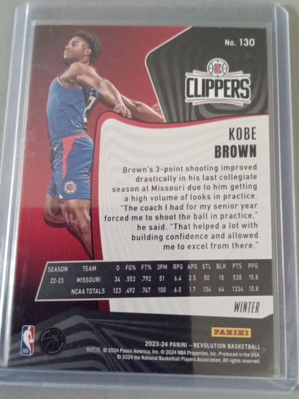 2 Card Kobe Brown Rc Lot. - Picture 6 of 6
